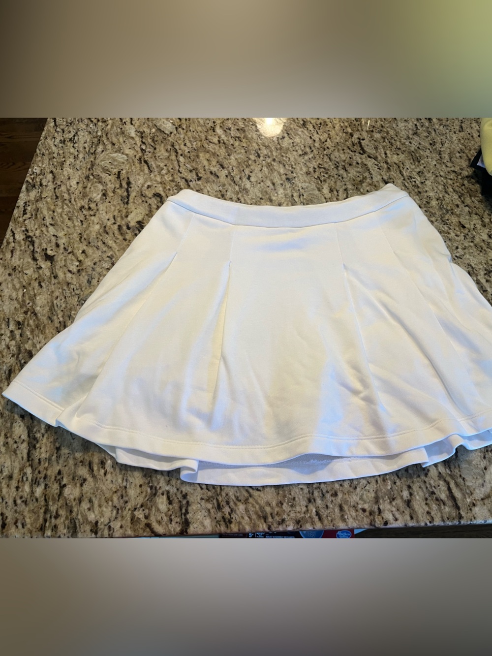 Express White High-Waist Skirt